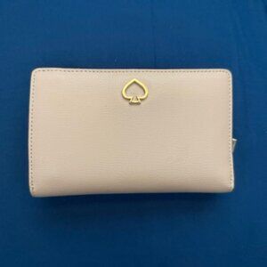 Kate Spade Adel Medium Warm beige Bifold Wallet Pink interior